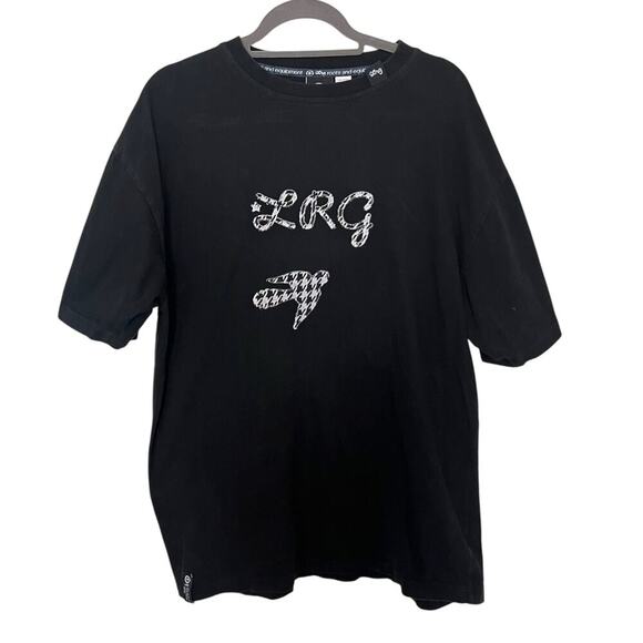 LRG Root People Men’s Embroidered Tshirt Black Size Large - Picture 1 of 7